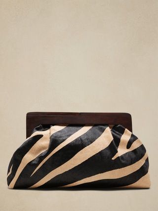 Large Haircalf Clutch | Banana Republic (US)