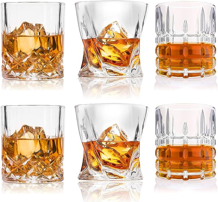 DeeCoo Premium 10, 11 OZ Scotch Glasses - Old Fashioned Whiskey Glasses/Style Glassware for Bourb... | Amazon (US)