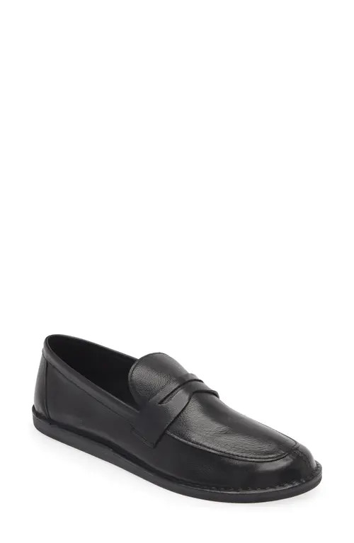 The Row Cary Penny Loafer in Black at Nordstrom, Size 9.5Us | Nordstrom