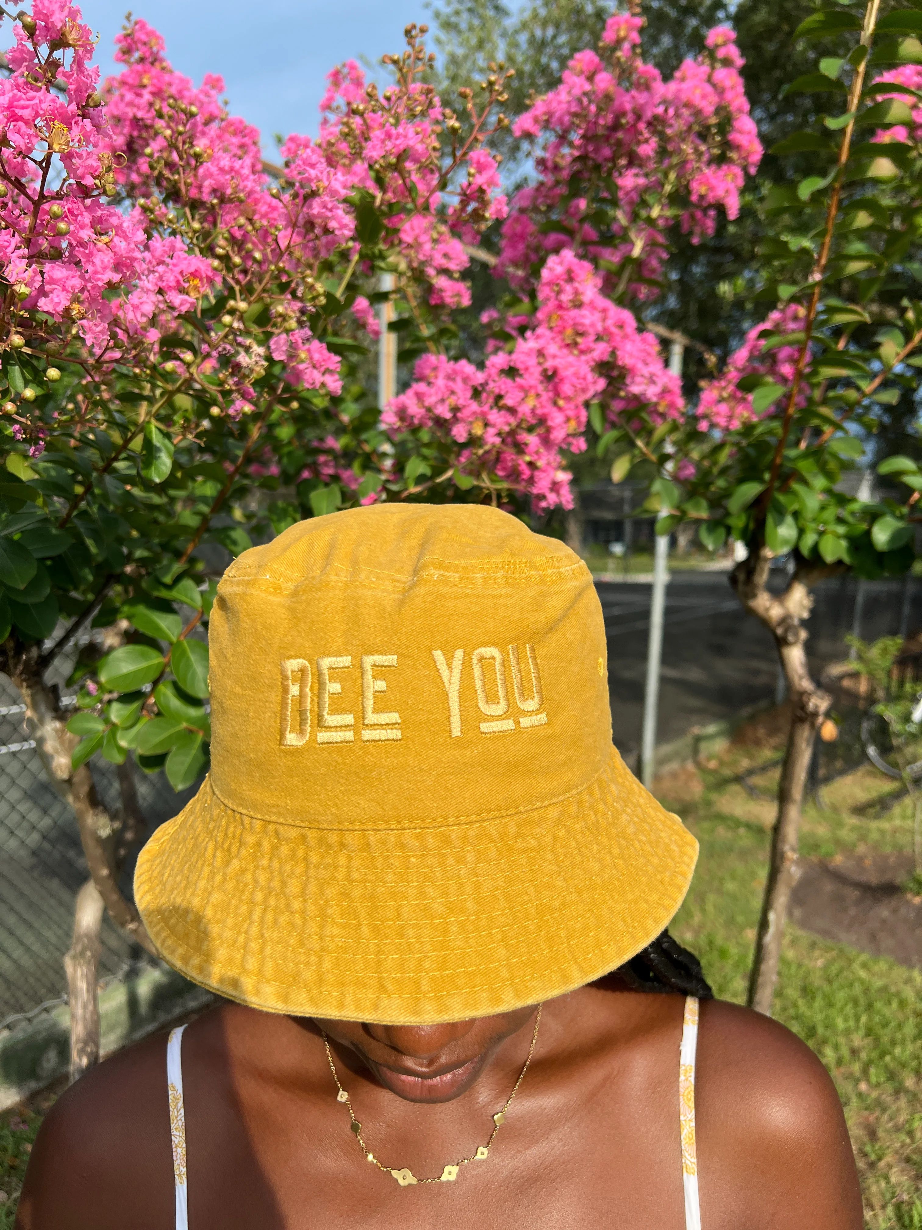 BEE YOU Bucket Hat- Mustard Yellow | Beauty Disclaimer Brand LLC