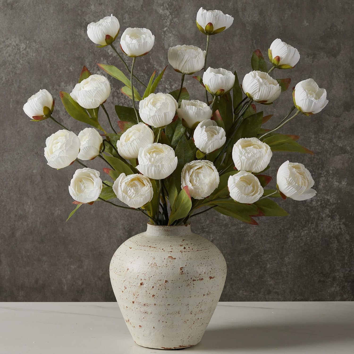 InnoGear 6 Pcs 27.36" Faux Peonies Artificial Flowers for Vase Fake Plants | Amazon (US)