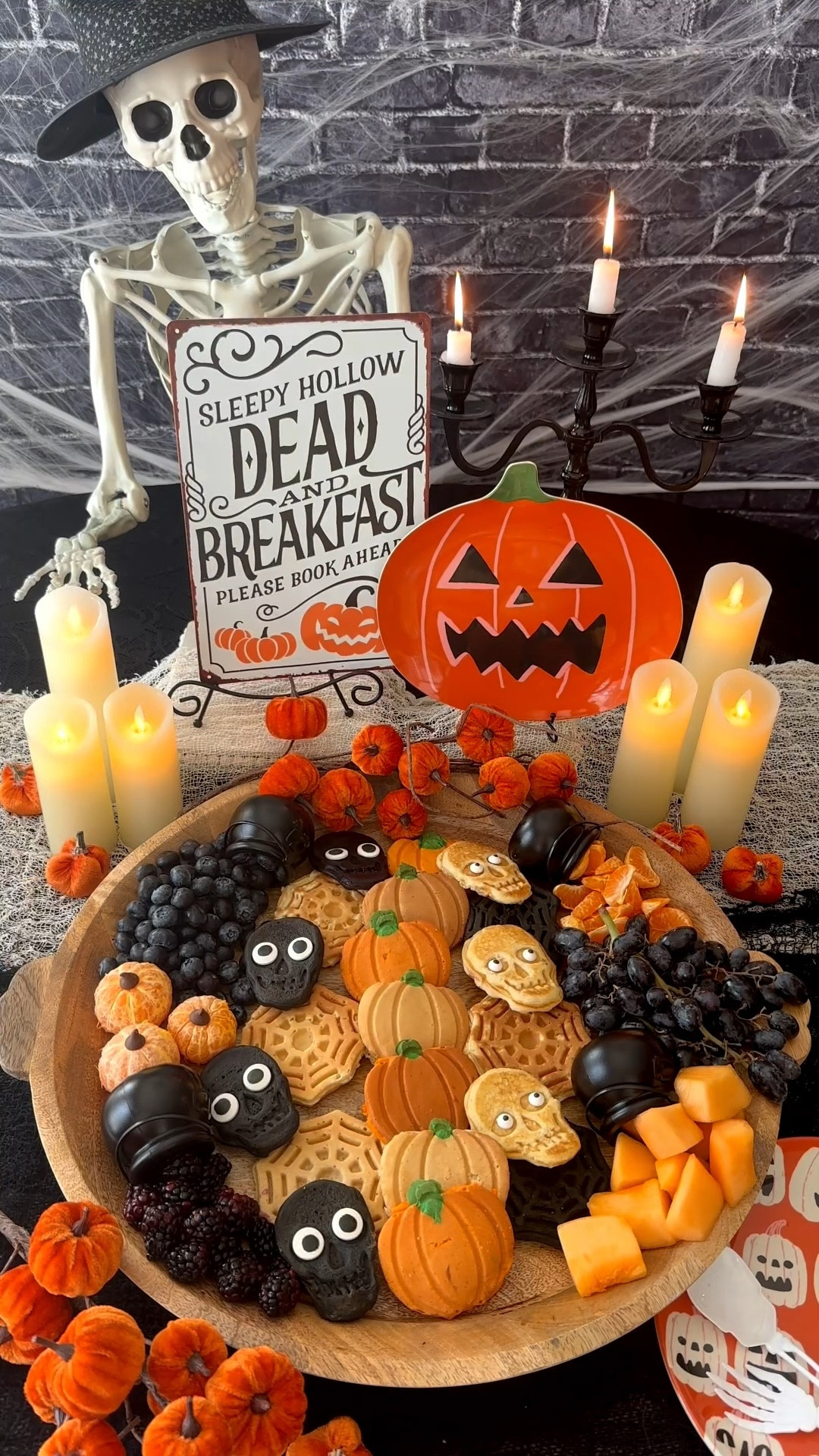 This waffle charbooterie board is so easy to make for Halloween using these mini waffle makers from Dash! 

#LTKSeasonal #LTKParties