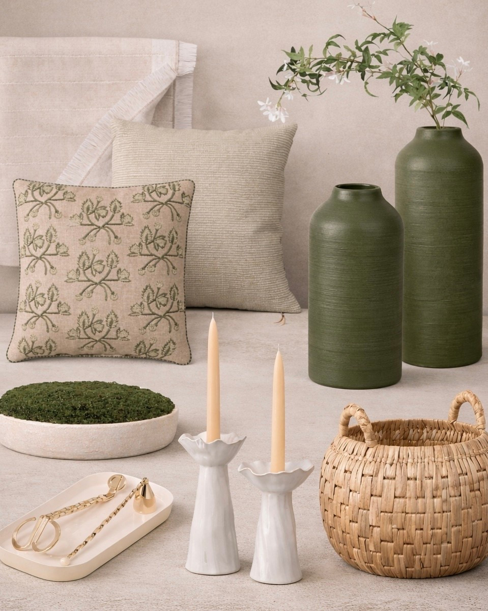 Home Finds from Target 🤍🌿
Follow @farmtotablecreations on Instagram for daily home favorites, styling ideas, and the prettiest seasonal finds.

This Target roundup is giving the softest spring refresh — from the green ceramic vases and budding florals to the cozy neutral pillow covers and woven basket texture. These are the kind of pieces that instantly make your space feel warm, elevated, and effortlessly styled.

Perfect for coffee table layers, shelves, or a simple sofa update as we head into spring. Everything here is classic, calming, and easy to mix into a neutral home.

#targethome #targetfinds #neutraldecor #throwpillows #decorvases #candlesticks #livingroomdecor #homeaccessories #wovenbasket #sectional #livingroomrug #pillows #rugs #livingroomfurniture



#LTKSeasonal #LTKHome
