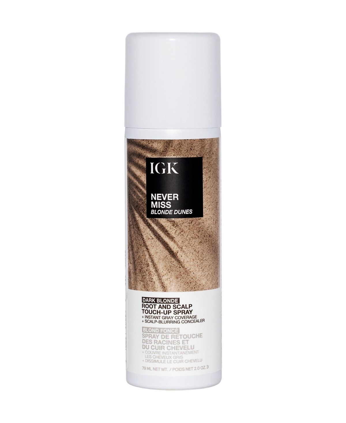 Igk Hair Never Miss Root and Scalp Blonde Dunes Touch-Up Spray - Dark Blonde | Macy's