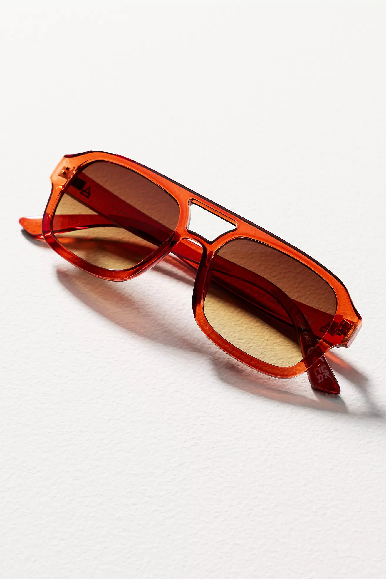 AIRE  Aquarius Translucent Aviator Sunglasses | Anthropologie (US)