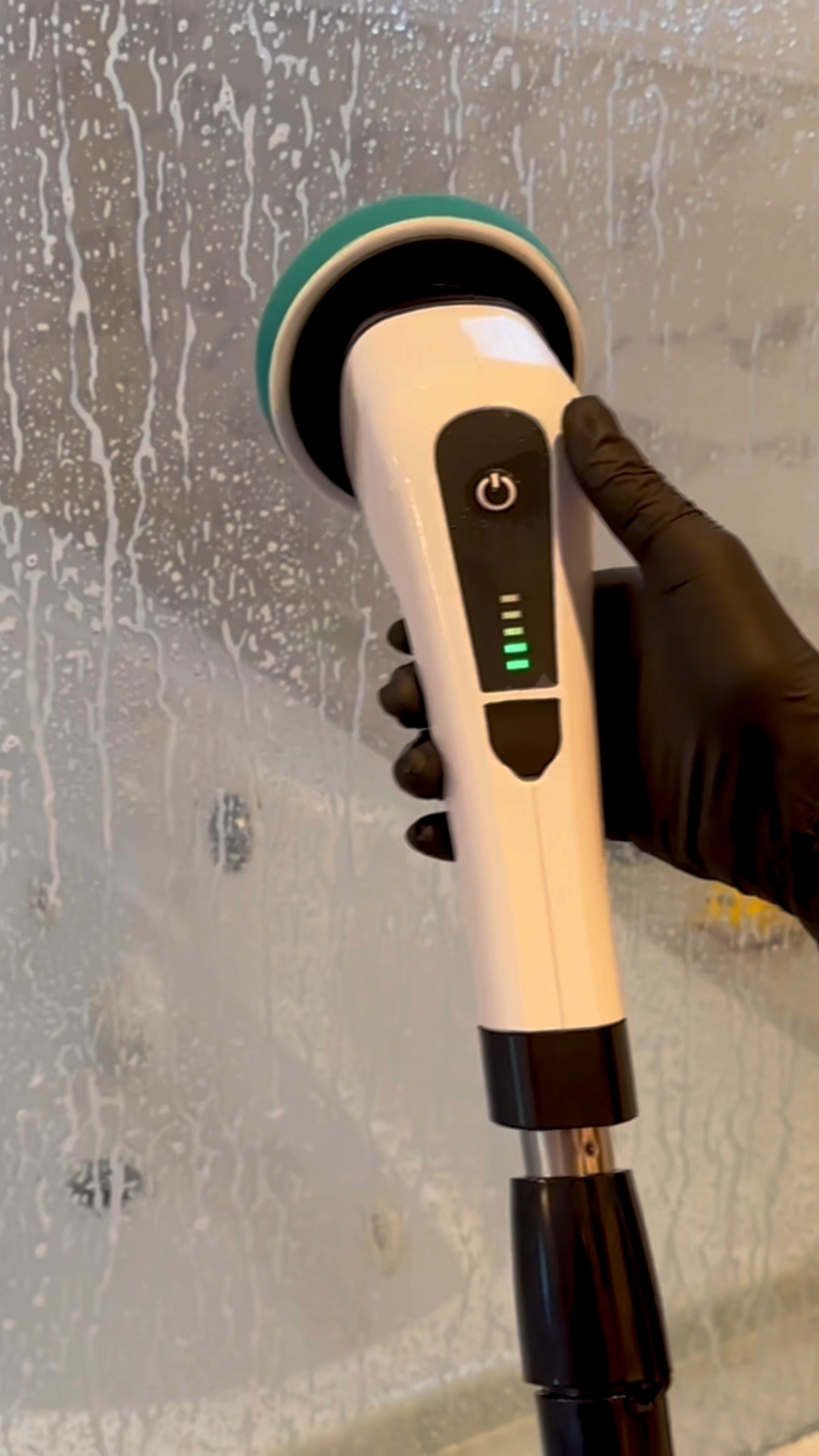 Cleaning my dirty shower glass with scrubbing bubbles 🧽 🫧 

#LTKhome