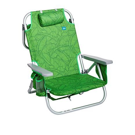 Paradise by Bliss  Folding Beach Chair with Accessories | HSN