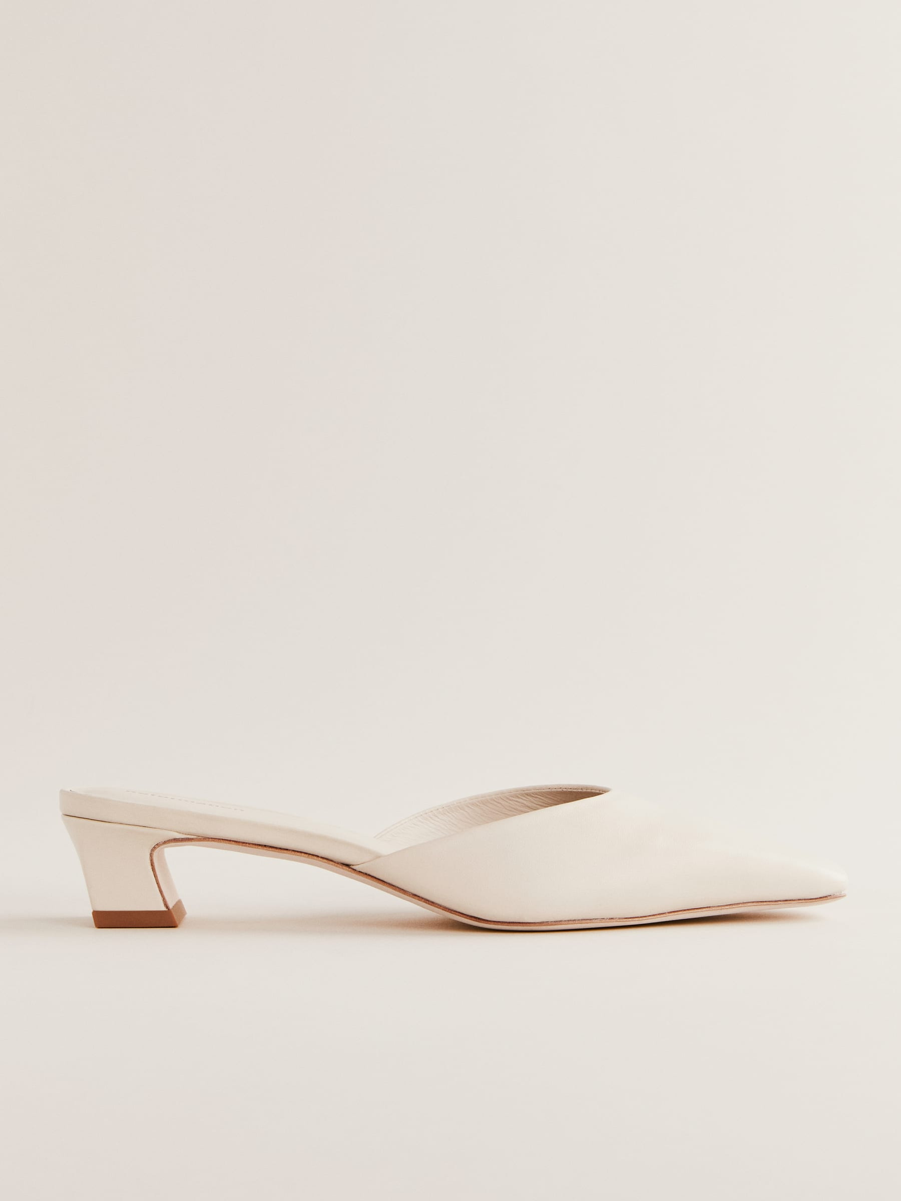 Heather Block Heeled Mule | Reformation (Global)