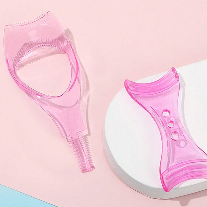 2pcs/Set Eyelash & Eyeliner Assistance Tools, 3-In-1 Eyelash Card, Eyebrow Comb, Eye Shadow Guide... | SHEIN