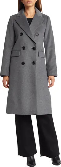Sam Edelman Double Breasted Wool Blend Coat | Nordstrom | Nordstrom