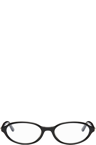 BONNIE CLYDE - Black Oval Baby Glasses | SSENSE