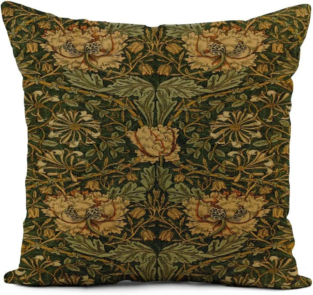 Topyee Throw Pillow Cover 20x20 Inch Victorian William Morris The Craftsman Home Decor Pillowcase... | Amazon (US)