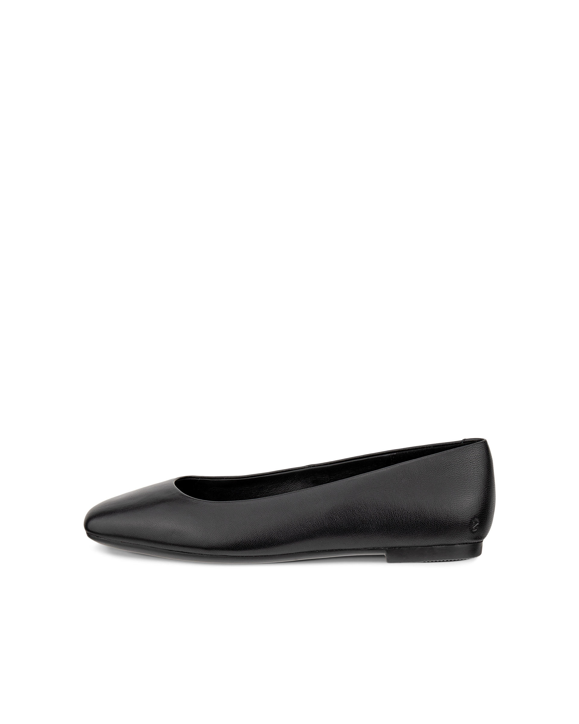 Women's ECCO\u00ae Margot Leather Ballerina | Black | ECCO (US)