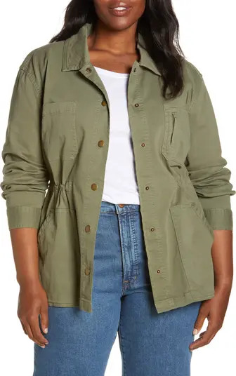 Stretch Organic Cotton Utility Jacket | Nordstrom