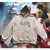 Vintage Nfl The New England Patriots Embroidery Patches Hoodie Zipper Xl Size | Etsy (US)