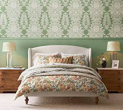 Augusta Upholstered Platform Bed | Pottery Barn (US)