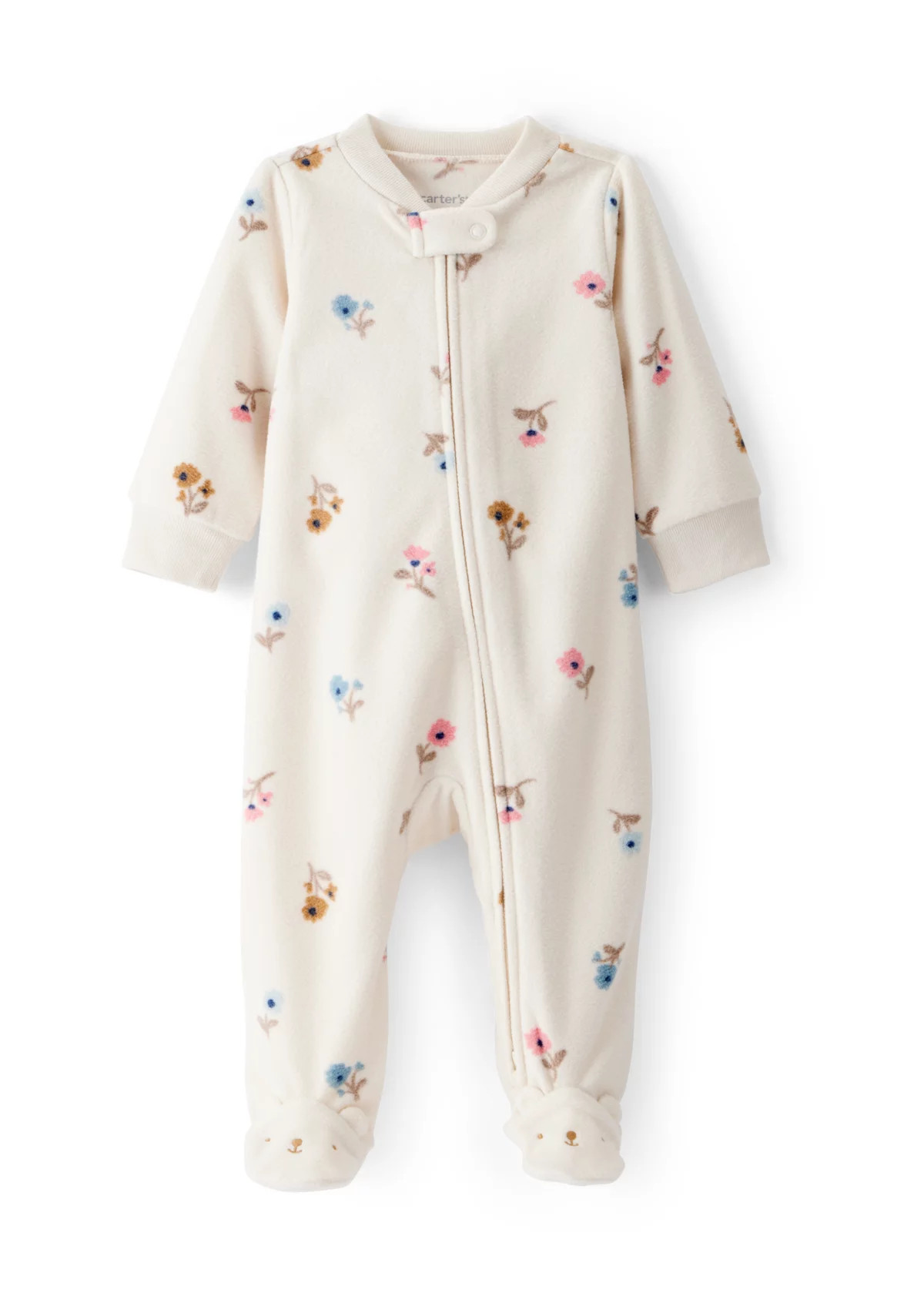 Carter's®Baby Girls Printed Microfleece Footie Pajamas | Belk