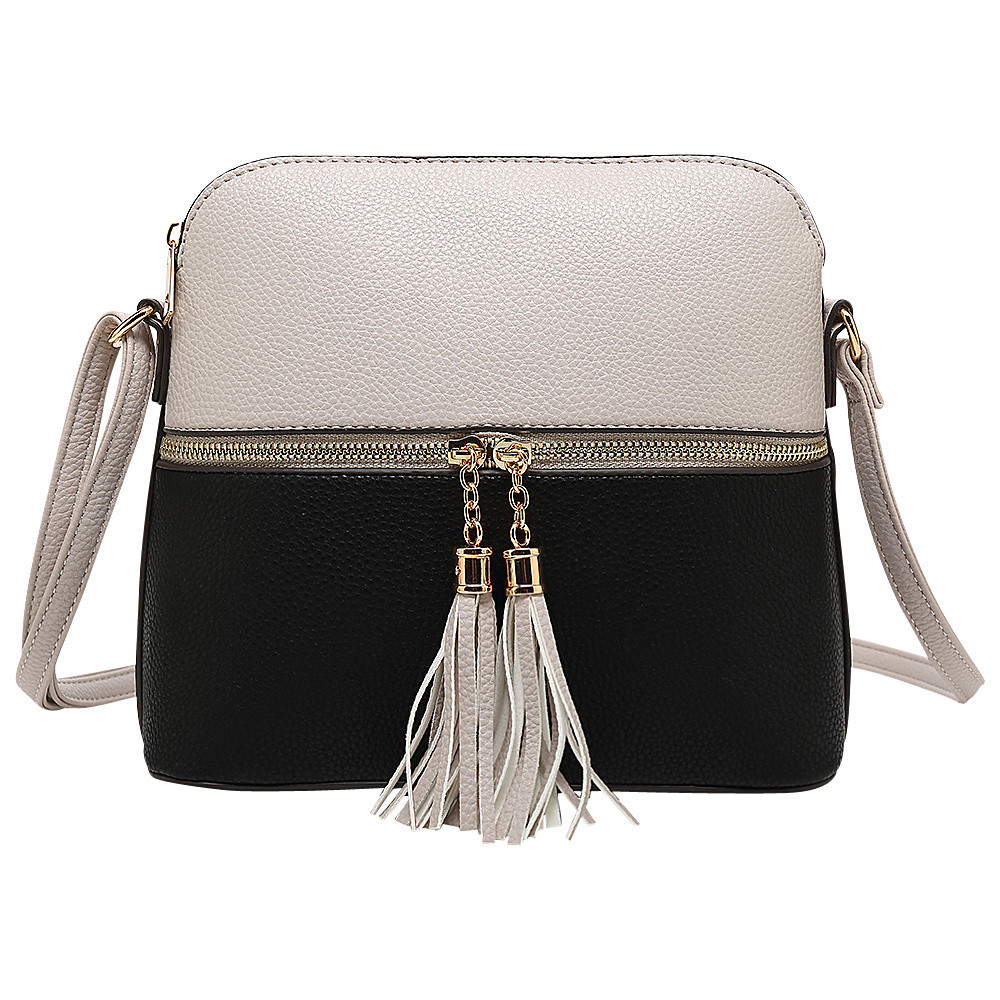 STYLE STRATEGY Tassel Crossbody Black - STYLE STRATEGY Manmade Handbags | eBags