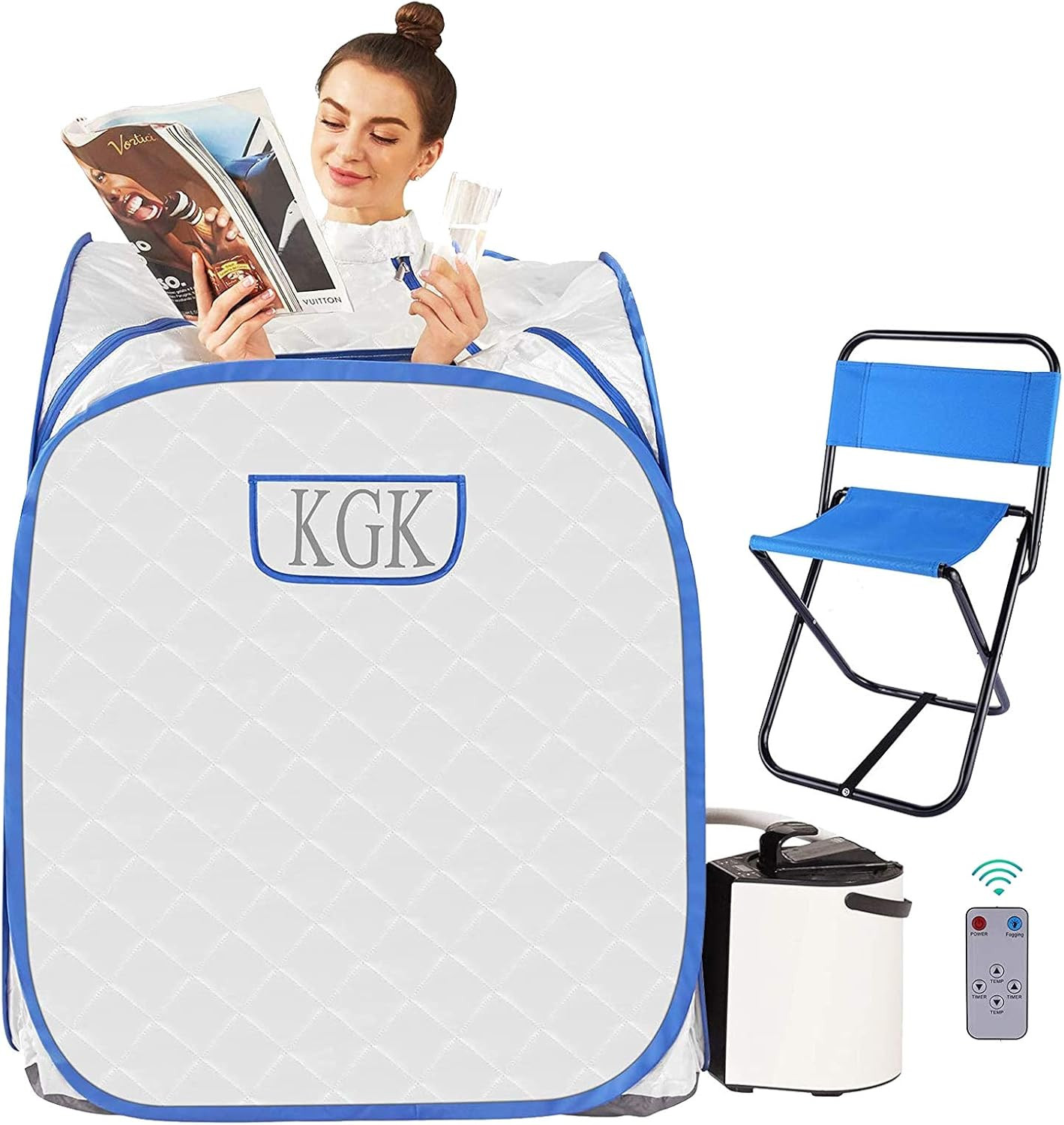 casulo Portable Sauna Home Spa Personal Sauna Room with Timer, Remote Control,Foldable Lightweigh... | Amazon (US)