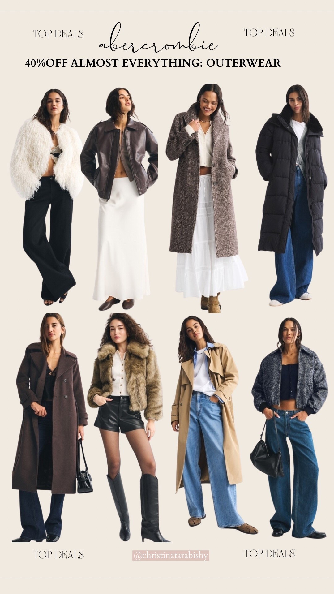 40% off outerwear and coats at Abercrombie 

#LTKootd
