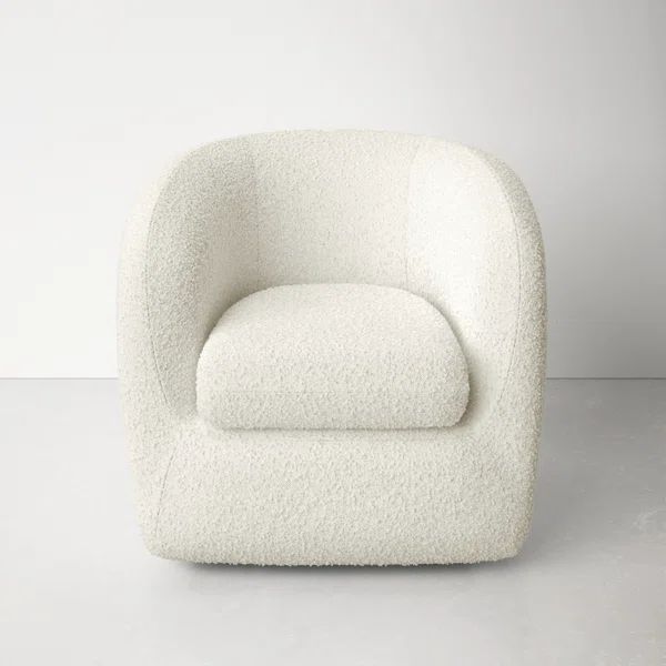 Aquila Upholstered Swivel Barrel Chair | Wayfair North America