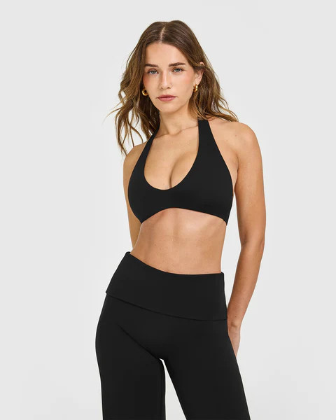 SoftMotion™ Minimal Halter Neck Bralette 
 Black | Oner Active (UK / US)
