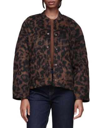 Textured Animal Print Bomber Jacket | Bloomingdale's (US)