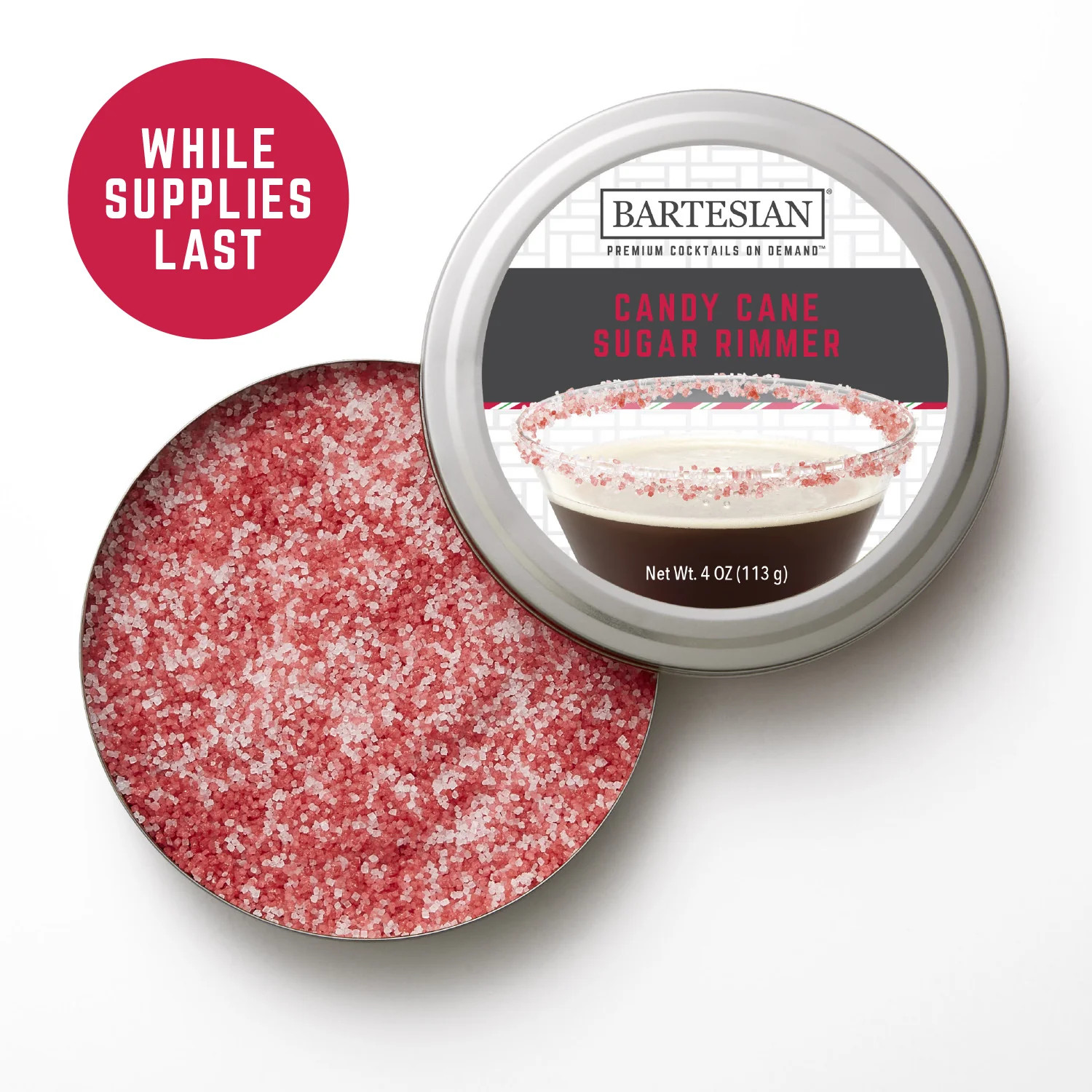 Candy Cane Sugar Cocktail Drink Rimmer | Bartesian