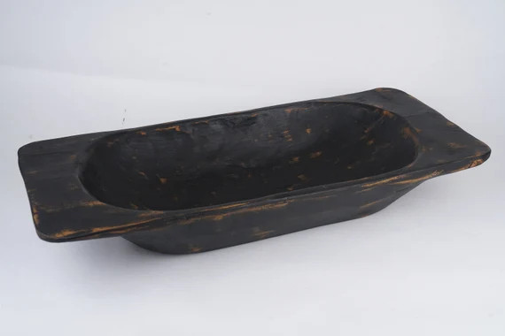 Eurostyle  Deep  Rustic Wooden Dough Bowl | Etsy | Etsy (US)