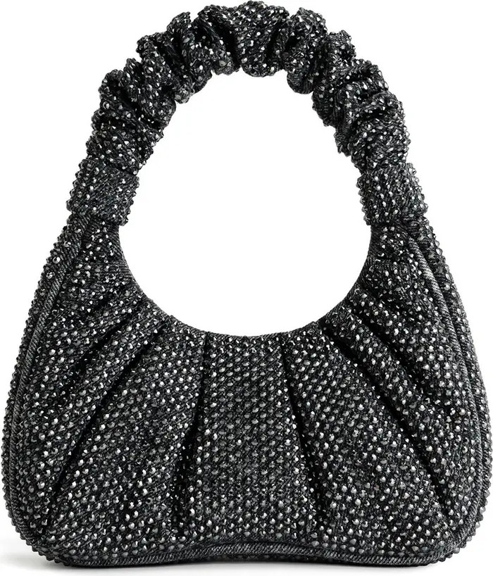Gabbi Rhinestone Ruched Hobo | Nordstrom