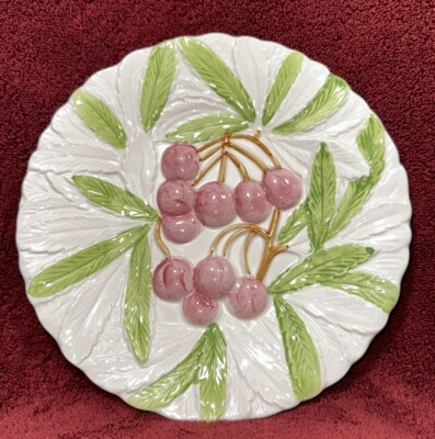 Vintage 1987 Fruit Du Jour by  Shafford Majolica Fruit Salad Plate 8.25\u201d | eBay | eBay US