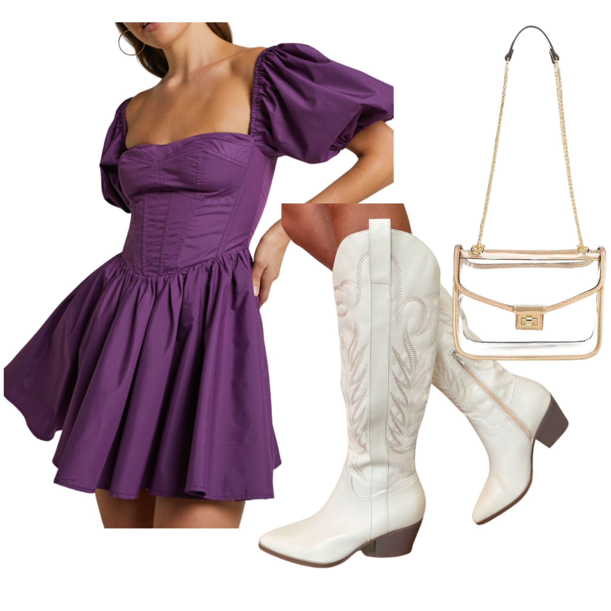 LSU tigers gameday outfit idea! 💜💛 

#LTKunder100 #LTKSeasonal #LTKFind