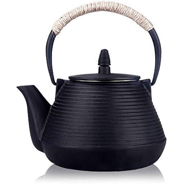Suyika Workshop Japanese Tetsubin Cast Iron Teapot Tea Kettle pot with Stainless Steel Infuser for S | Amazon (US)