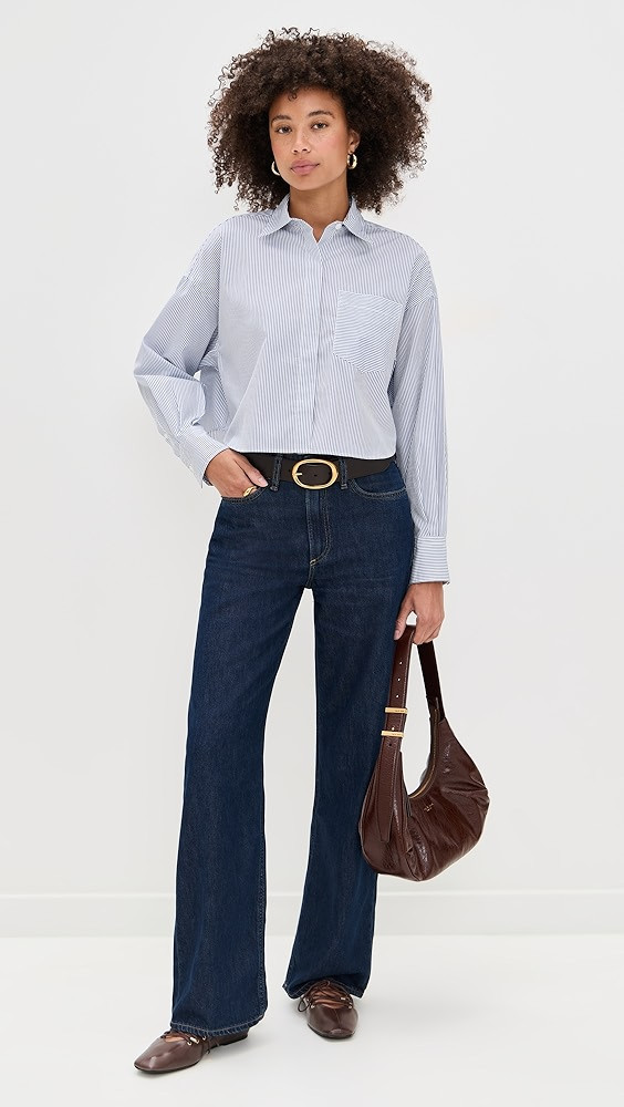 Marin Cropped Striped Shirt | Shopbop