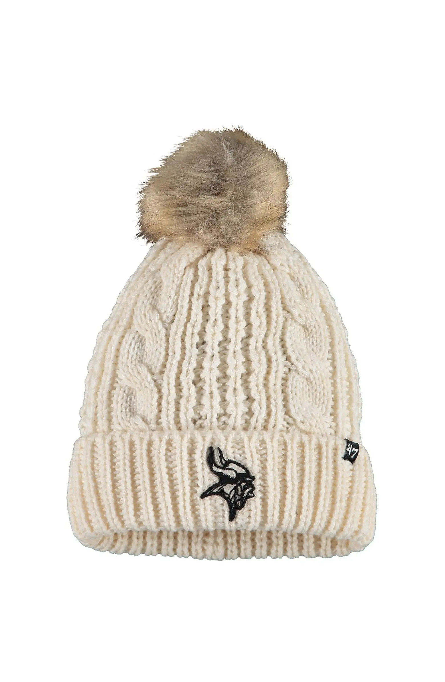 '47 Women's '47 Cream Minnesota Vikings Meeko Cuffed Knit Hat | Nordstrom | Nordstrom