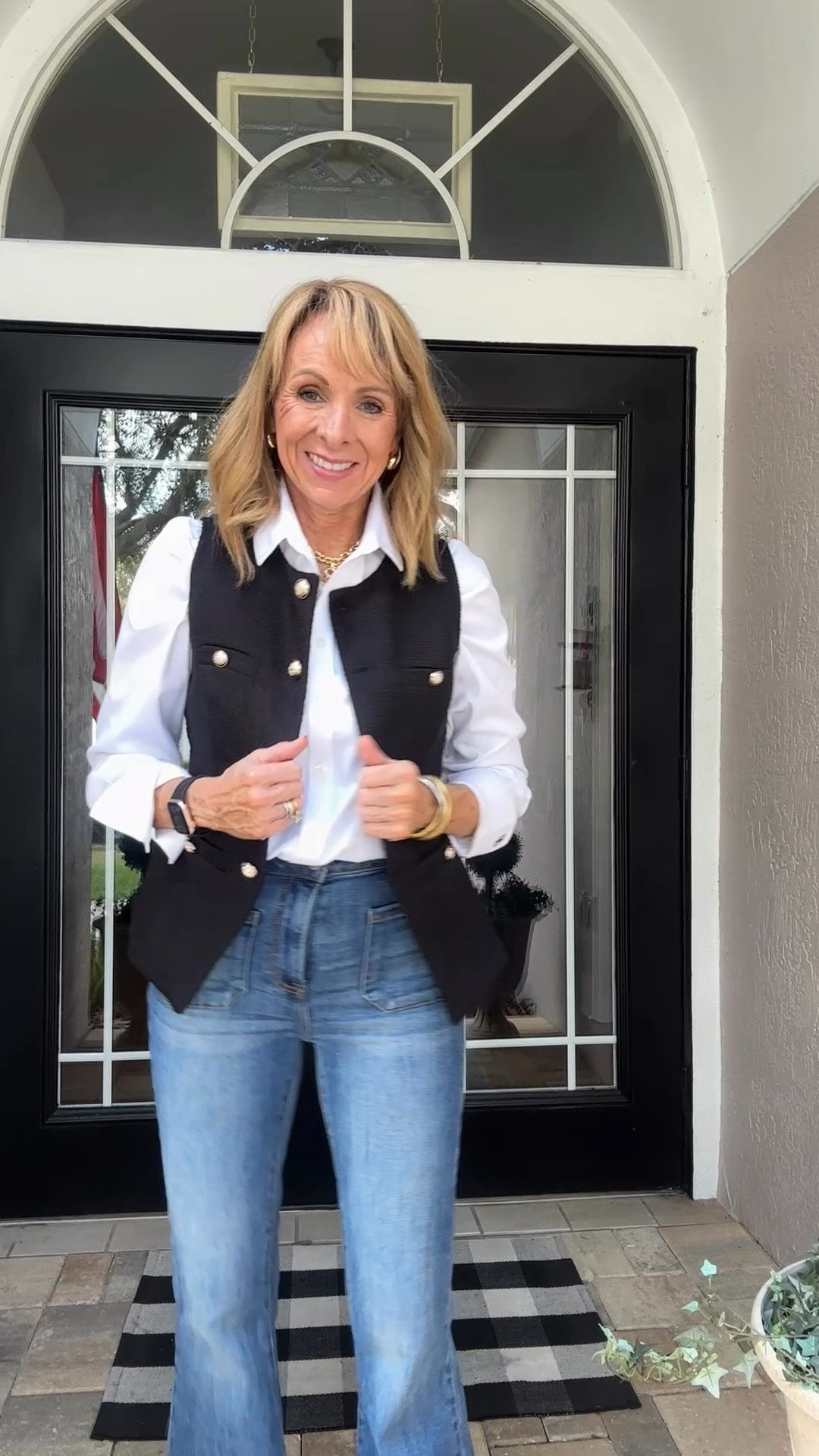 Wearing a small in the vest.
Shirt is no iron from Chicos and always looks good!

#LTKWorkwear #LTKStyleTip #LTKFindsUnder100