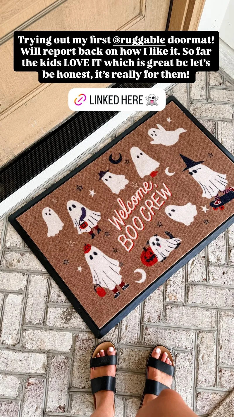 Trying out my first @ruggable doormat! 

 #LTKdayinmylife #LTKSeasonal #LTKHome