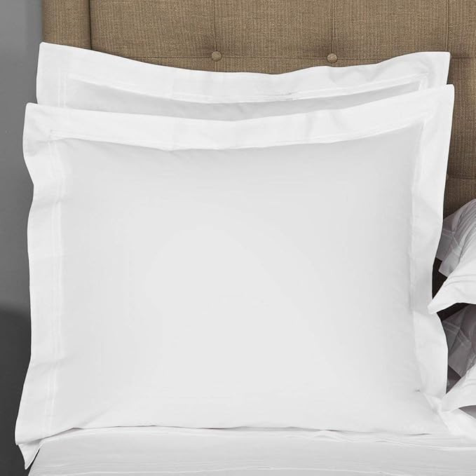 Thread Spread European Square Pillow Shams Set of 2 White 1000 Thread Count 100% Egyptian Cotton ... | Amazon (US)