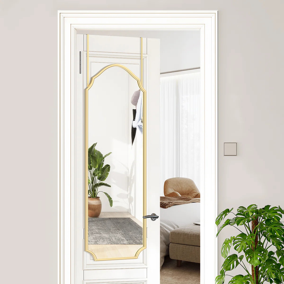Arched Door Mirror Full Length Mirror Wall Mounted | Wayfair North America
