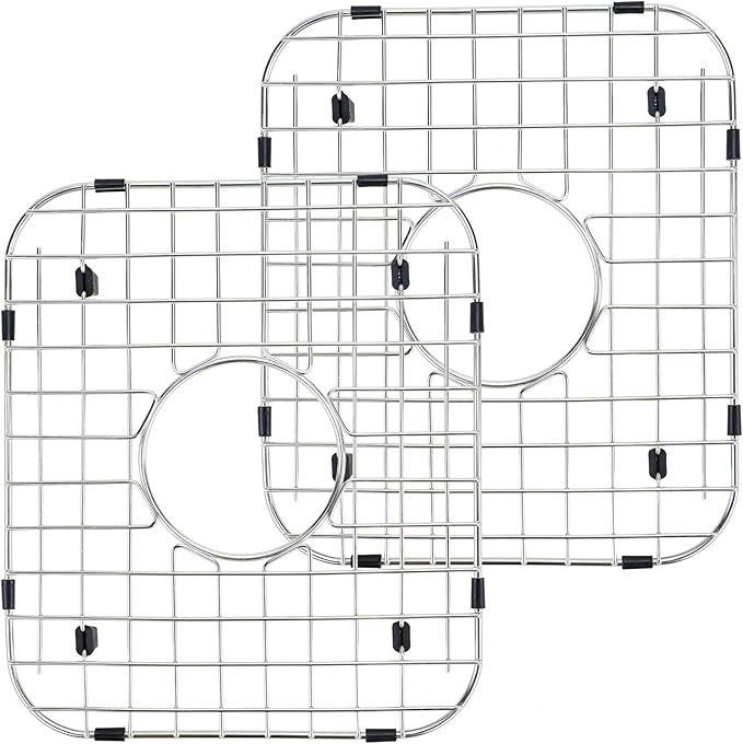 Kitchen Sink Protector for Kitchen Sink - Sink Grid 2pcs Set - 13 5/8 in x 11 5/8 in Premium Stai... | Amazon (US)