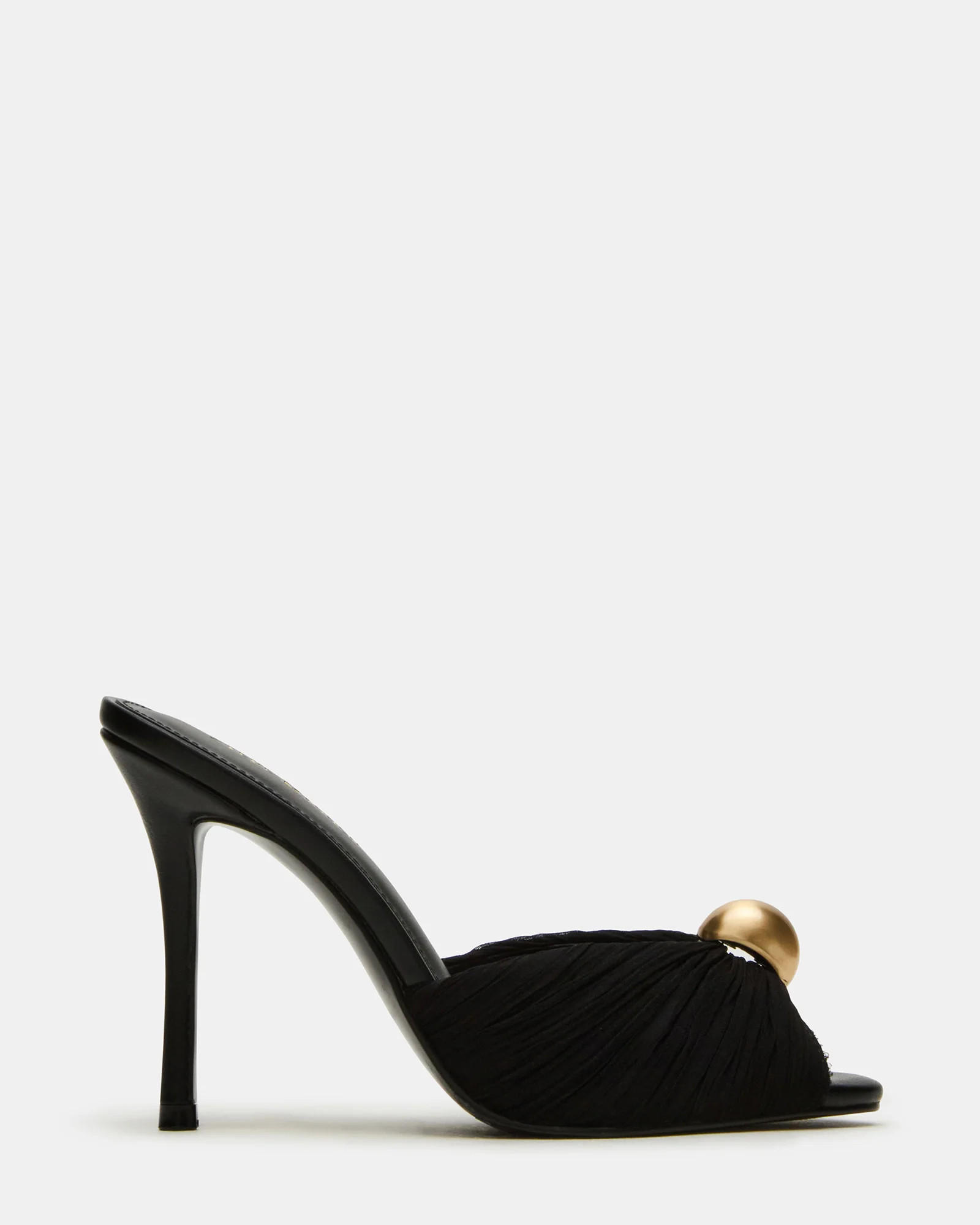 PRIYA Black/Gold Mule Women's Heel | Steve Madden (US)