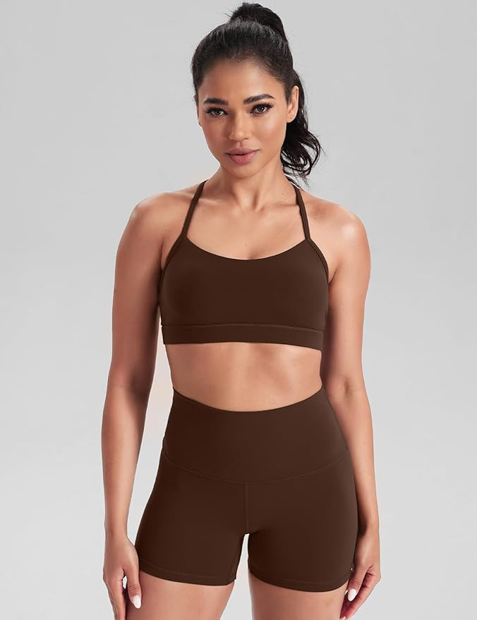 HeyNuts to Freest Womens Y Back Sports Bra, Spaghetti Strap Racerback Low Impact Workout Yoga Top... | Amazon (US)