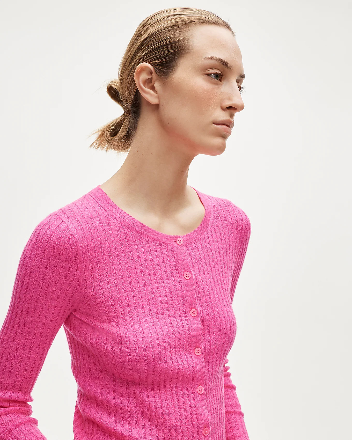 Featherweight cashmere pointelle cardigan | J. Crew US