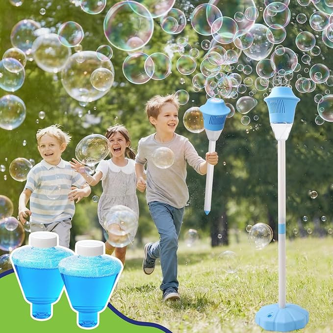 Bubble Stand Machine,Height 47 Inches Stand Up Automatic Bubble Machine for Kids,Outdoor Tall Bub... | Amazon (US)