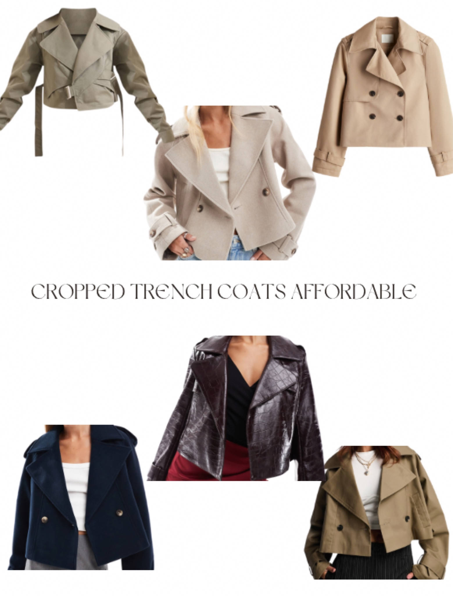 Affordable cropped trench coats for autumn 🍂

#LTKautumn #LTKuk #LTKeurope