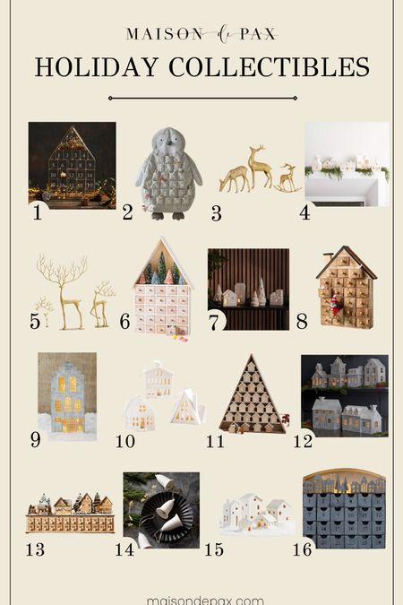 Collectible keepsakes are a staple of the holiday season. This collectibles will become family treasures in your home! Advent, reindeer, Christmas homes, home decor

#LTKHoliday #LTKSeasonal #LTKGiftGuide