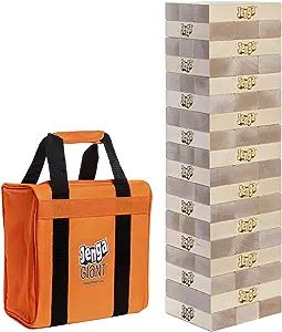 Jenga Giant JS4 (Stacks to Over 3 Feet) Precision-Crafted, Premium Hardwood Game with Heavy-Duty ... | Amazon (US)
