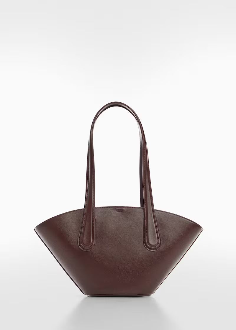 Leather-effect shopper bag -  Women | Mango USA | MANGO (US)