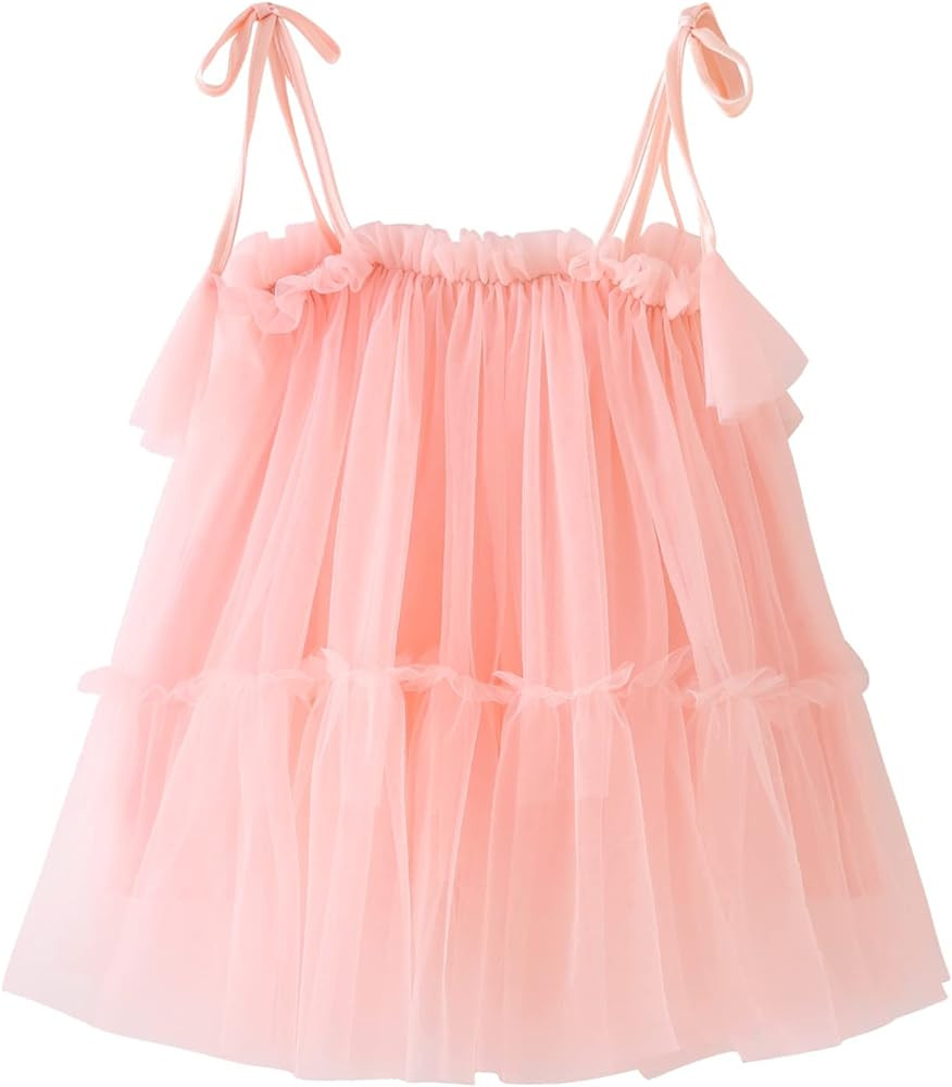 AGQT Baby Girls Christmas Tulle Tutu Dress Sleeveless Sequin Layered Dresses Size 6M-4T | Amazon (US)