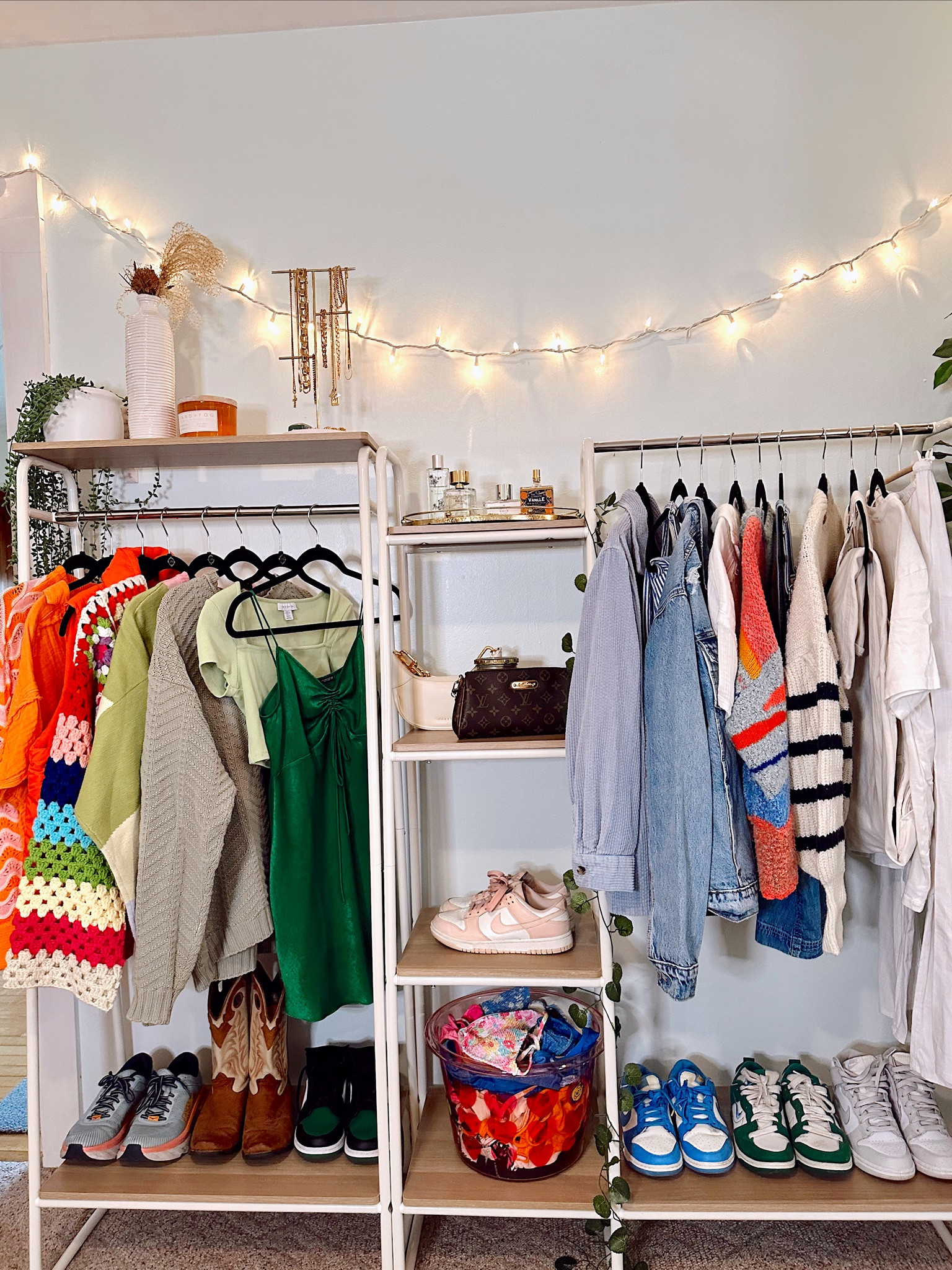 redid my clothing rack today! 
obsessed with how it looks! 
I love the colorful and fun patterns and prints that come with spring! 

Linked are the racks, & accessories used! 

#LTKSeasonal #LTKGiftGuide #LTKhome